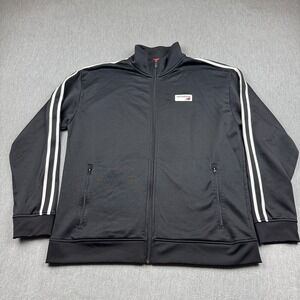 New Balance Jacket Mens XL Black Athletics Track Full Zip Running Gym Outdoor